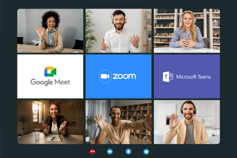 Google meet, zoom y microsoft excel