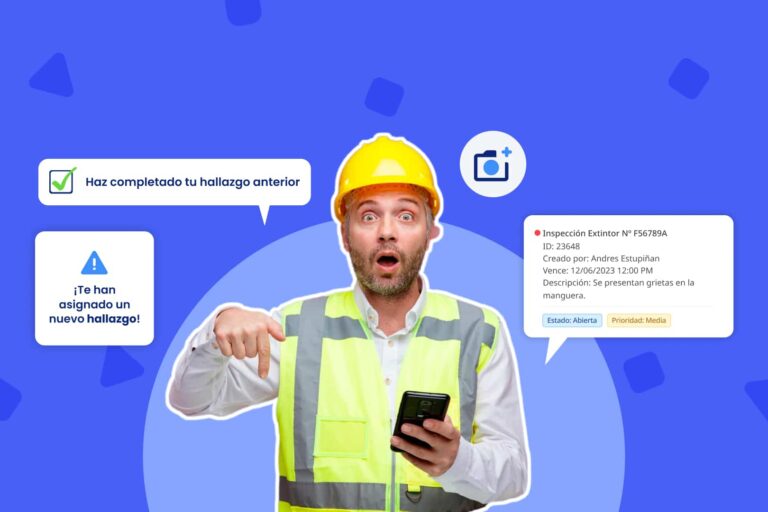 Profesional supervisando datos de seguridad laboral en tablet, representando digitalización de SST.