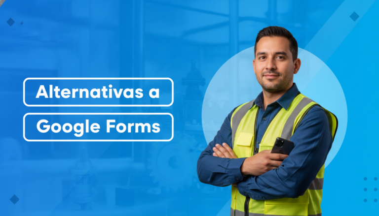 Supervisor de operaciones usando alternativas a Google Forms en terreno