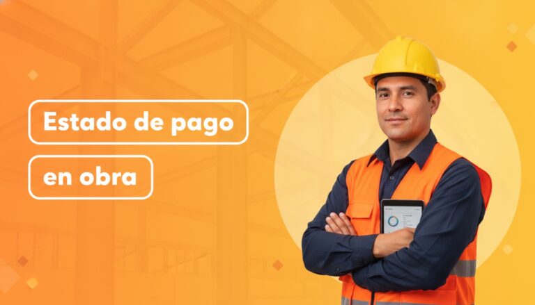 Supervisor de obra con casco y tablet revisando el avance