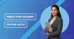 Preço por usuário vs preço por ação