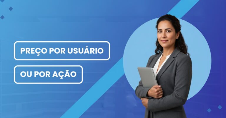 Preço por usuário vs preço por ação